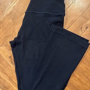 Navy Lululemon Cropped Flare Pants